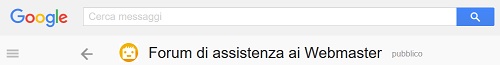 Forum Google per webmaster